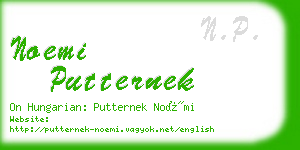 noemi putternek business card